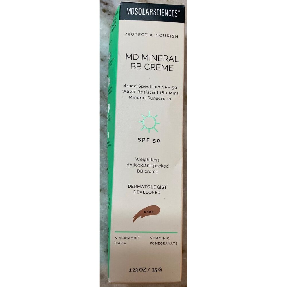 MD SOLARSCIENCES Mineral BB Creme Dark Shade Sunscreen SPF 50 USA Expires: 06/25